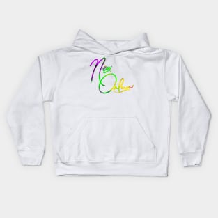 Mardi Gras New Orleans Kids Hoodie